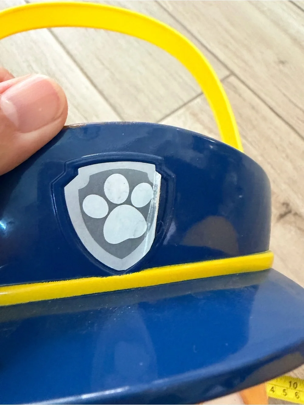 PAW Patrol Chase Character Bucket - Blue & Yellow Kids Toy